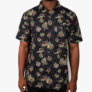 Star Wars Boba Fett Floral Woven Button-Up